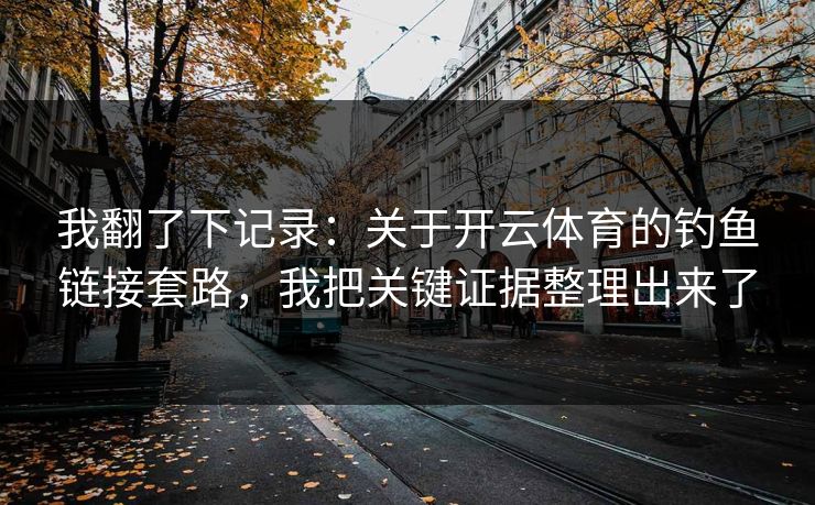 我翻了下记录：关于开云体育的钓鱼链接套路，我把关键证据整理出来了